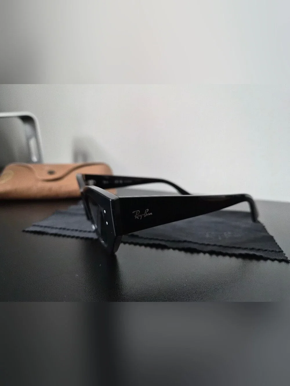 Rayban ZENA sunglasses polished black frame